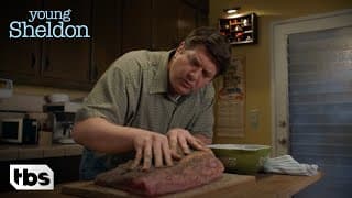 Young Sheldon: Meemaw's Brisket Recipe (Season 1 Episode 7 Clip) | TBS